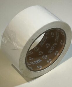 Eco+100 Pakketape 50mm 66m Ekstra Lim 28my Hvit