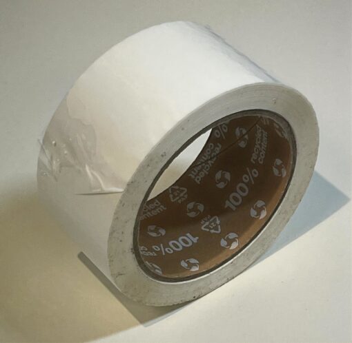 Eco+100 Pakketape 50mm 66m Ekstra Lim 28my Hvit