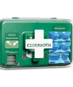 Dispenser CEDERROTH m/innhold, sårskader, blå